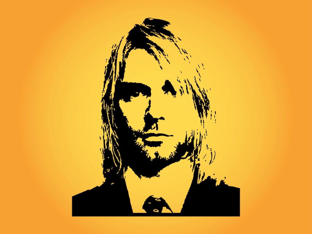 1024x769 Kurt Cobain Vector Art Amp Graphics