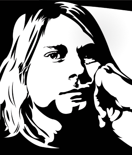426x500 Kurt Cobain Vector By Katala