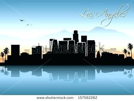 La Skyline Vector at GetDrawings | Free download