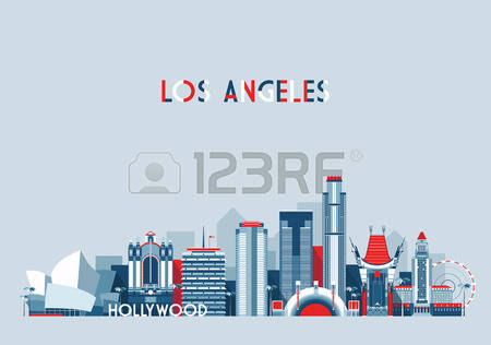 450x316 Sydney Australia City Skyline Vector Background Flat Trendy Los