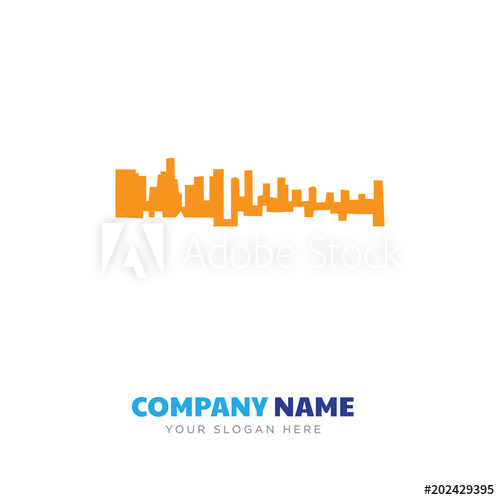 500x500 Black La Skyline Company Logo Design