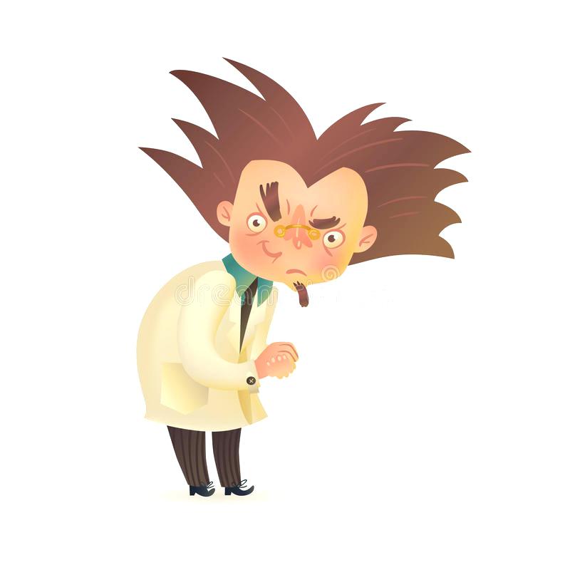 800x800 Lab Coat Anime Download Evil Mad Professor With Raised Eyebrow In