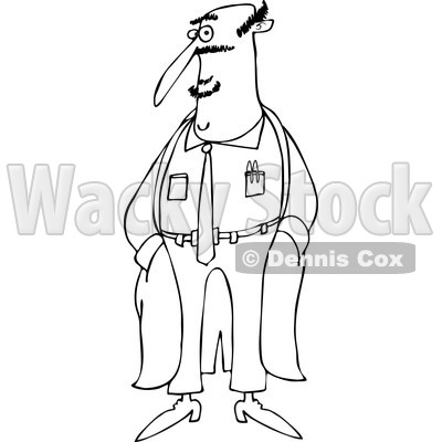 400x400 Clipart Of A Black And White Male Doctor Standing In A Lab Coat