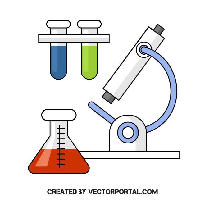 660x660 Chemical Laboratory Vector Image