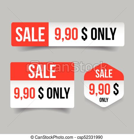 450x470 Sale Label Tag Sticker Vector.