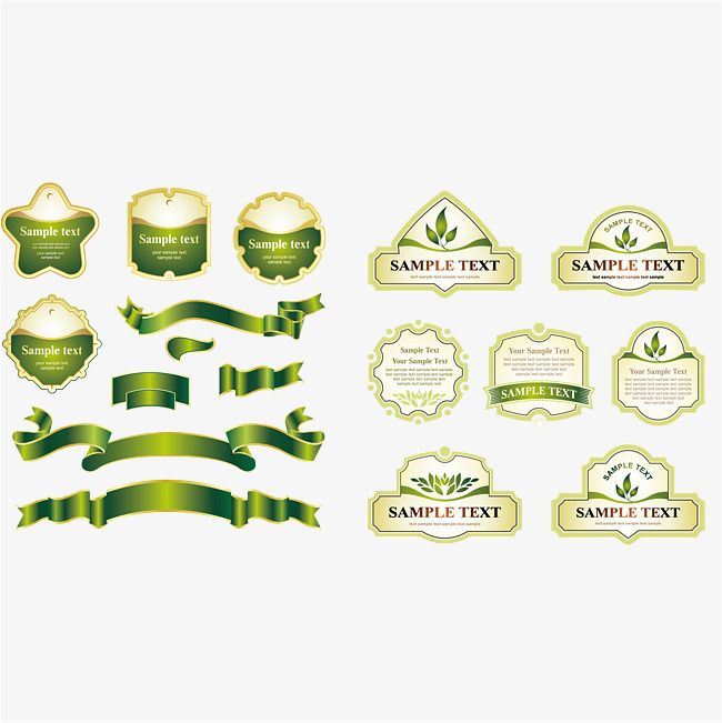 650x651 And Green Label Tag Vector Material, Ribbon, Green, Tag Png And