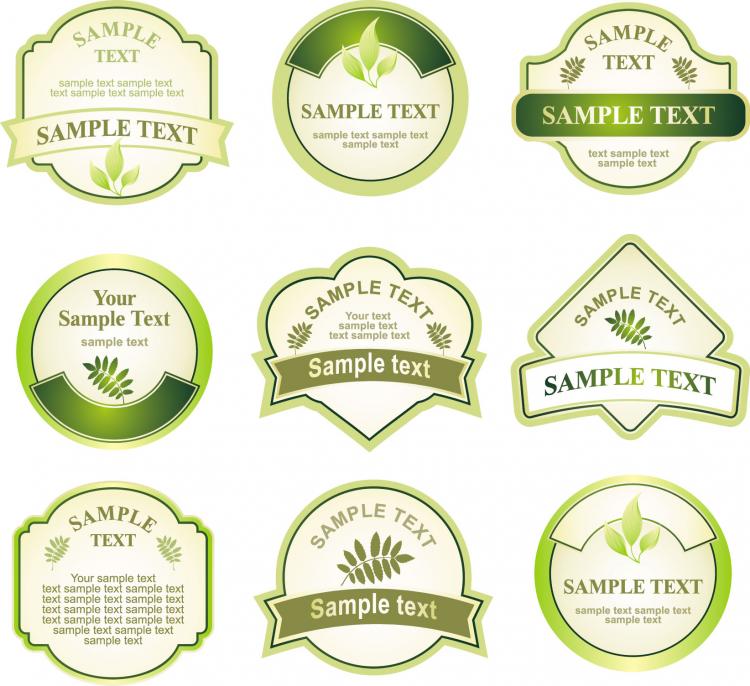 750x686 Green Bottle Label Vector Free Vector 4vector