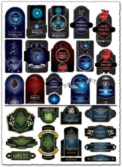 403x550 Bottle Labels Vectors Design