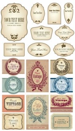 244x425 European Label Vector Free Download Coffeehouse In 2018