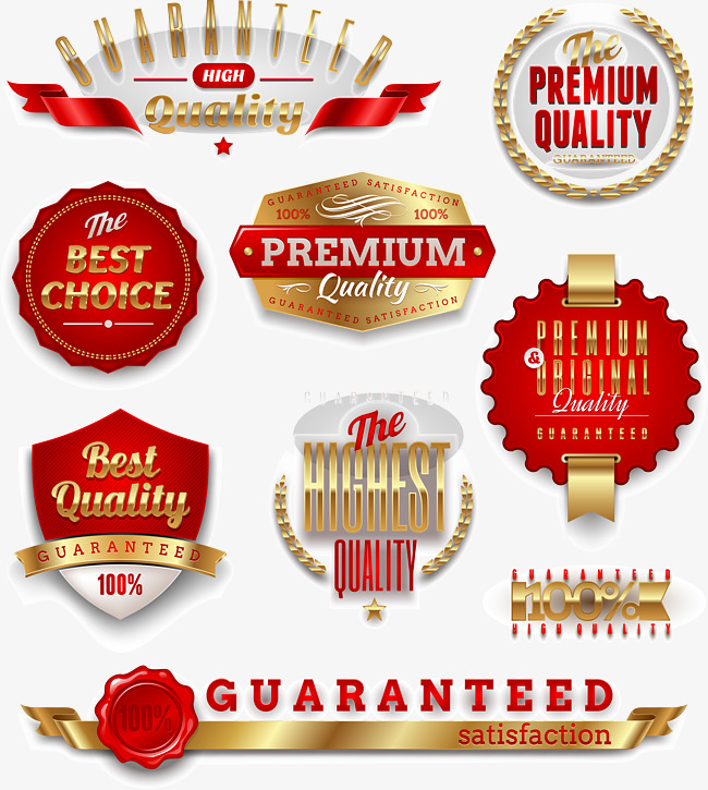 650x725 Vector Gold Label, Vector Material, Red, Promotions Png And Vector