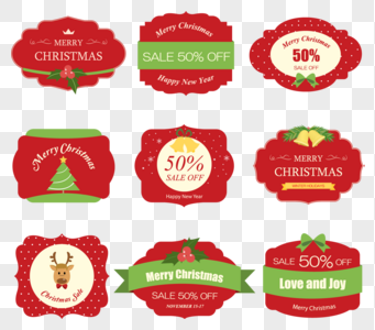 341x300 Christmas Label Vector Material Images 35676 Christmas Label