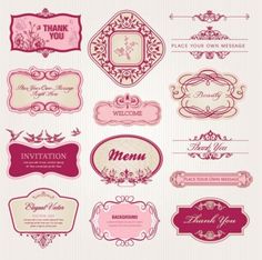 236x234 European Label Vector Cake Themes Vintage Labels