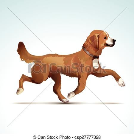 450x470 Vector Labrador Retriever Dog Isolated On White Background.