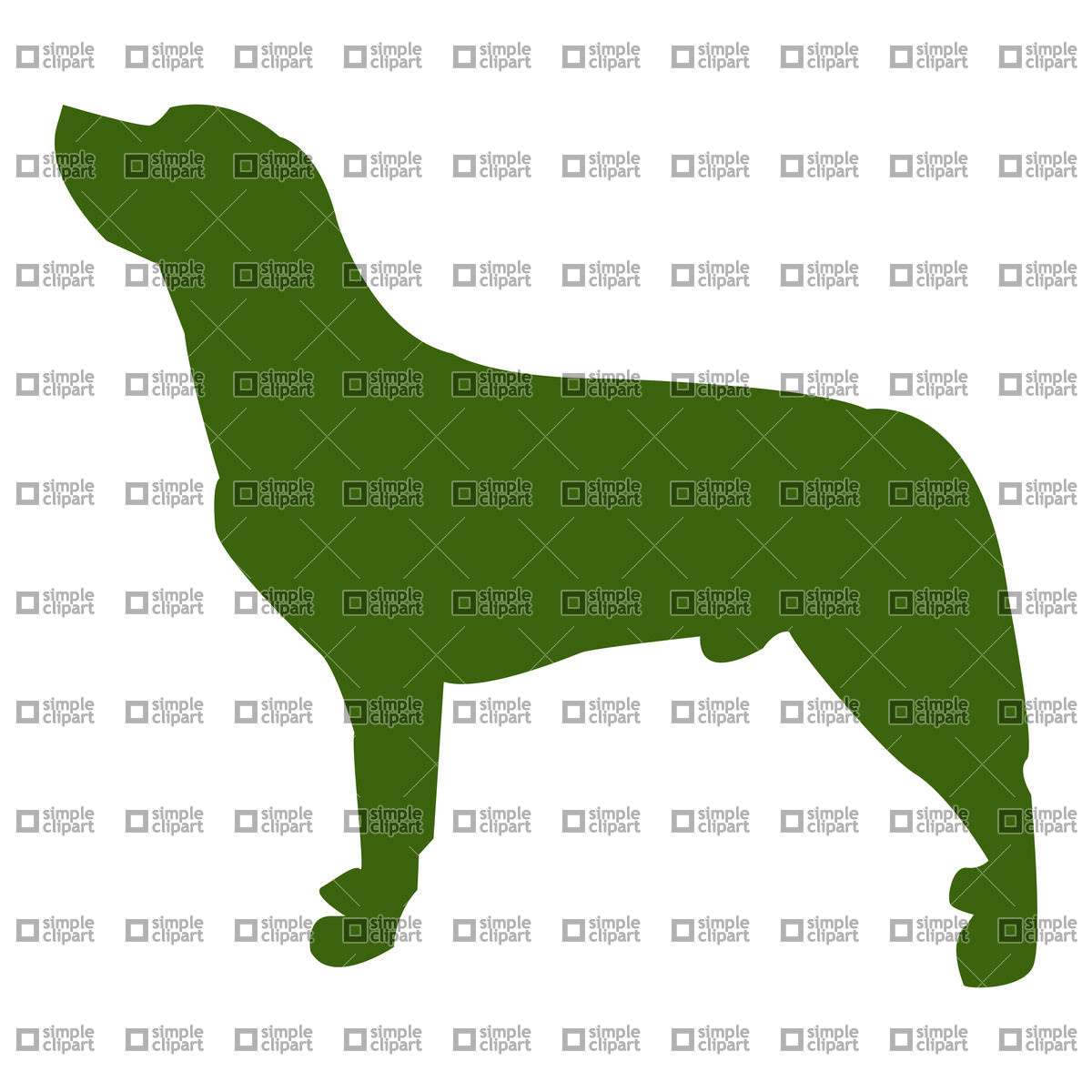 1200x1200 Dog Silhouette