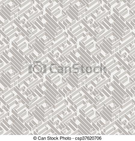 450x470 Labyrinth Vector Background, Vector Seamless Pattern With 3d Maze.