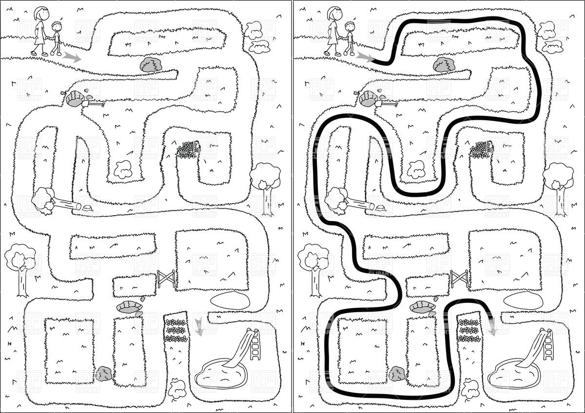 1200x848 Childish Park Maze