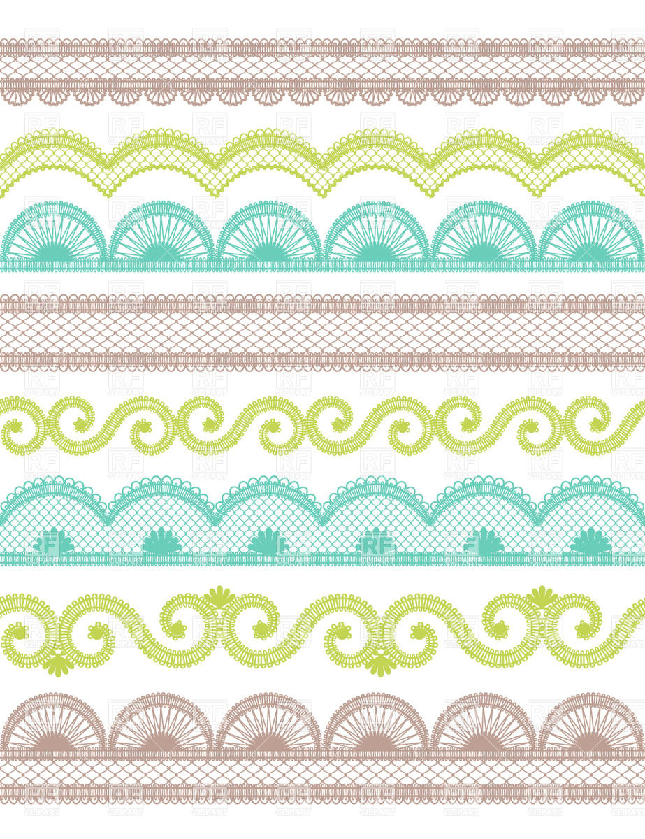 923x1200 Lace Border Set Vector Image Vector Artwork Of Borders And