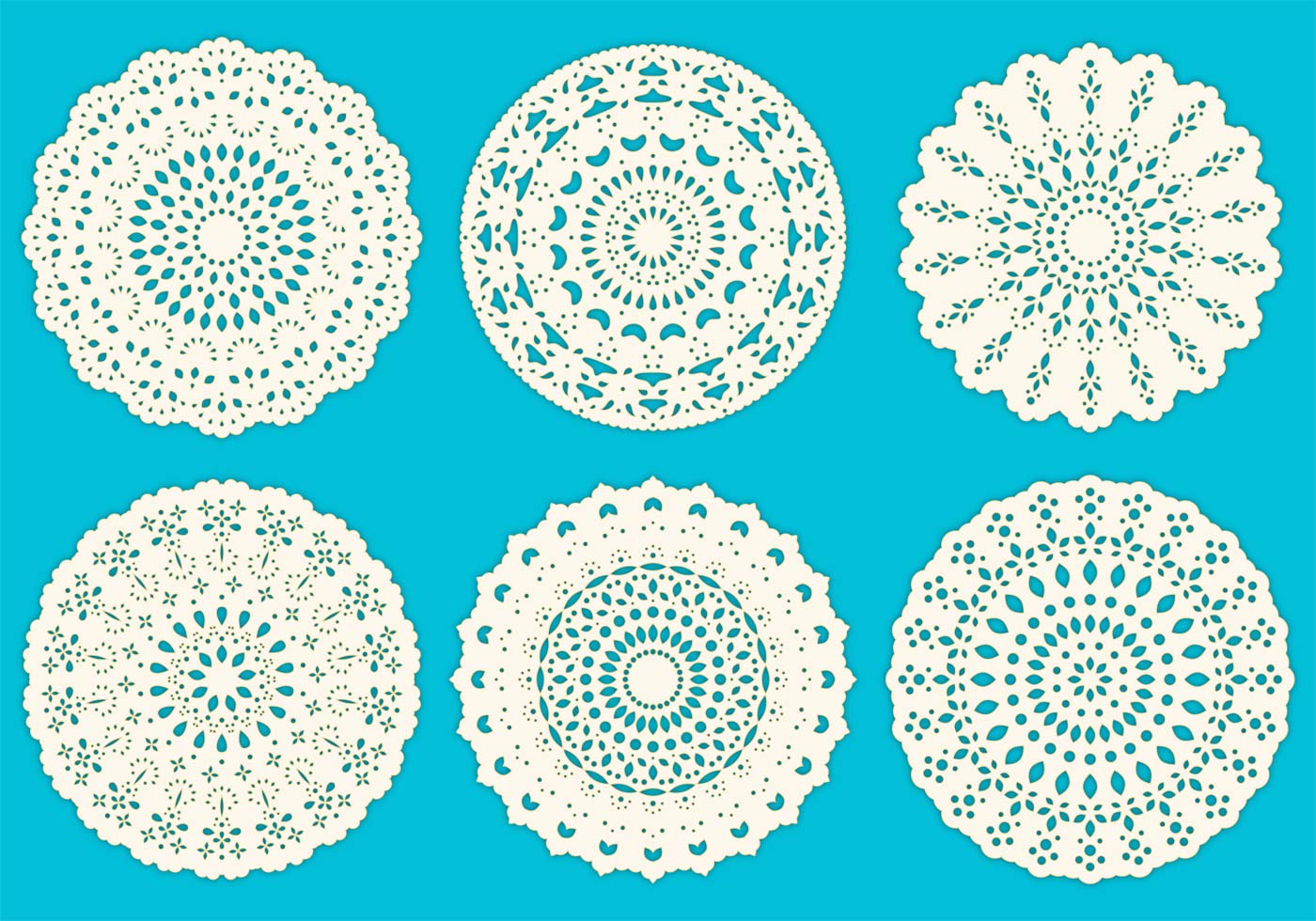 1400x980 Lace Doily Free Vector Art