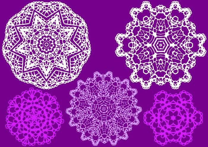 700x495 Lace Doily, Vector Wall Mural We Live To Change