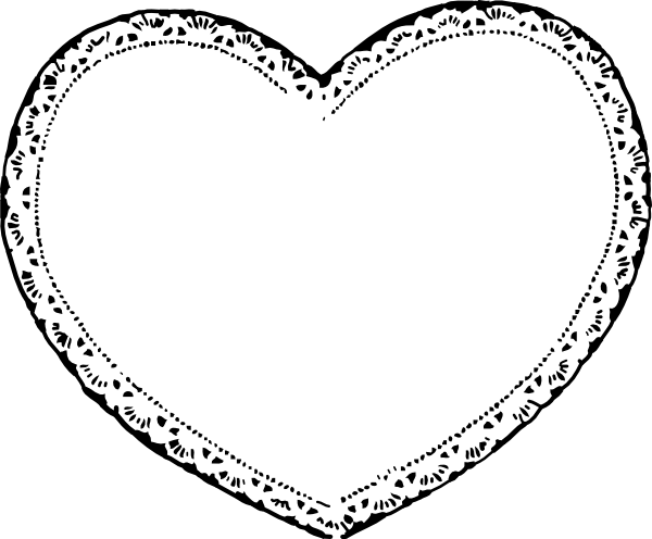 600x496 Collection Of Free Vector Lace Heart Shaped. Download On Ubisafe