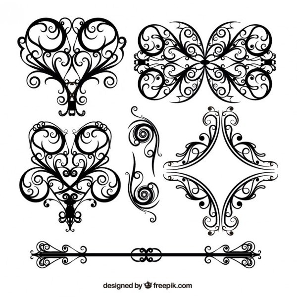 600x600 Wedding Floral Lace Pattern Vector Free Vectors 123freevectors
