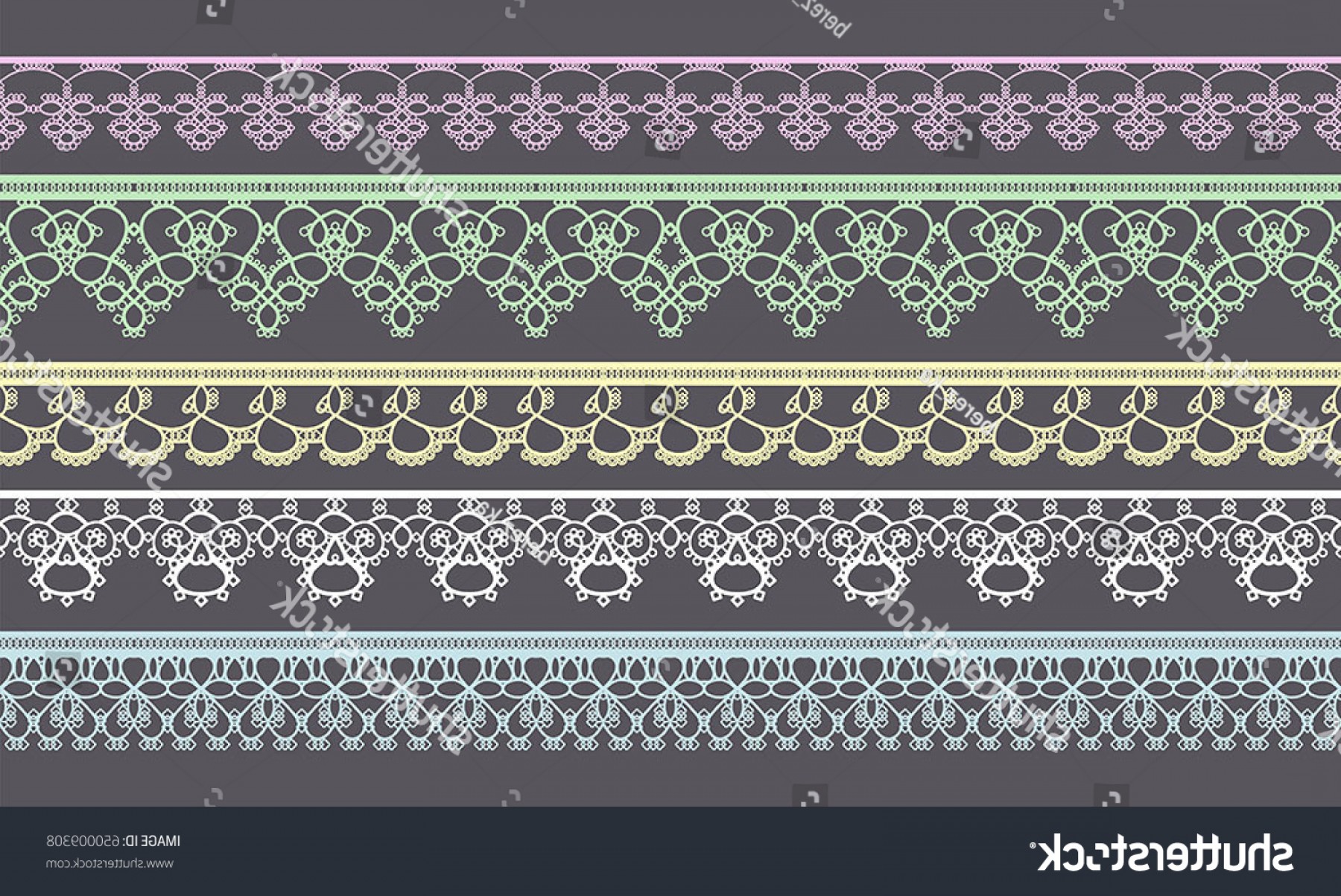 1800x1203 Set Lace Ribbons Design Scrapbook Vector Shopatcloth