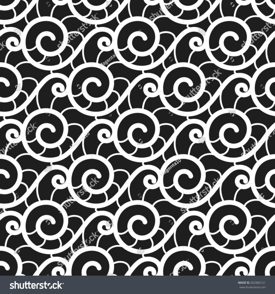 960x1024 Black White Background Vector Lace Texture Stock Vector Hd