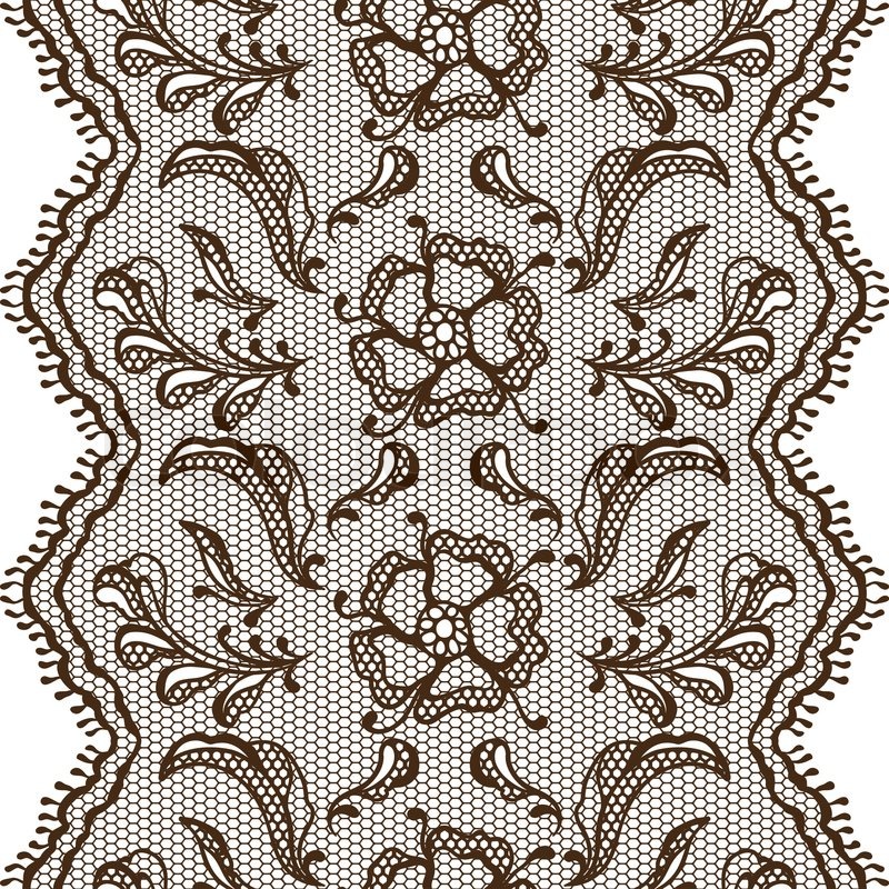 800x800 Vintage Lace Background, Ornamental Flowers Vector Texture Stock