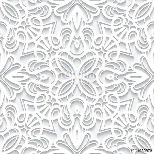 500x500 Cutout Paper Lace Texture, Seamless Pattern Stock Image And