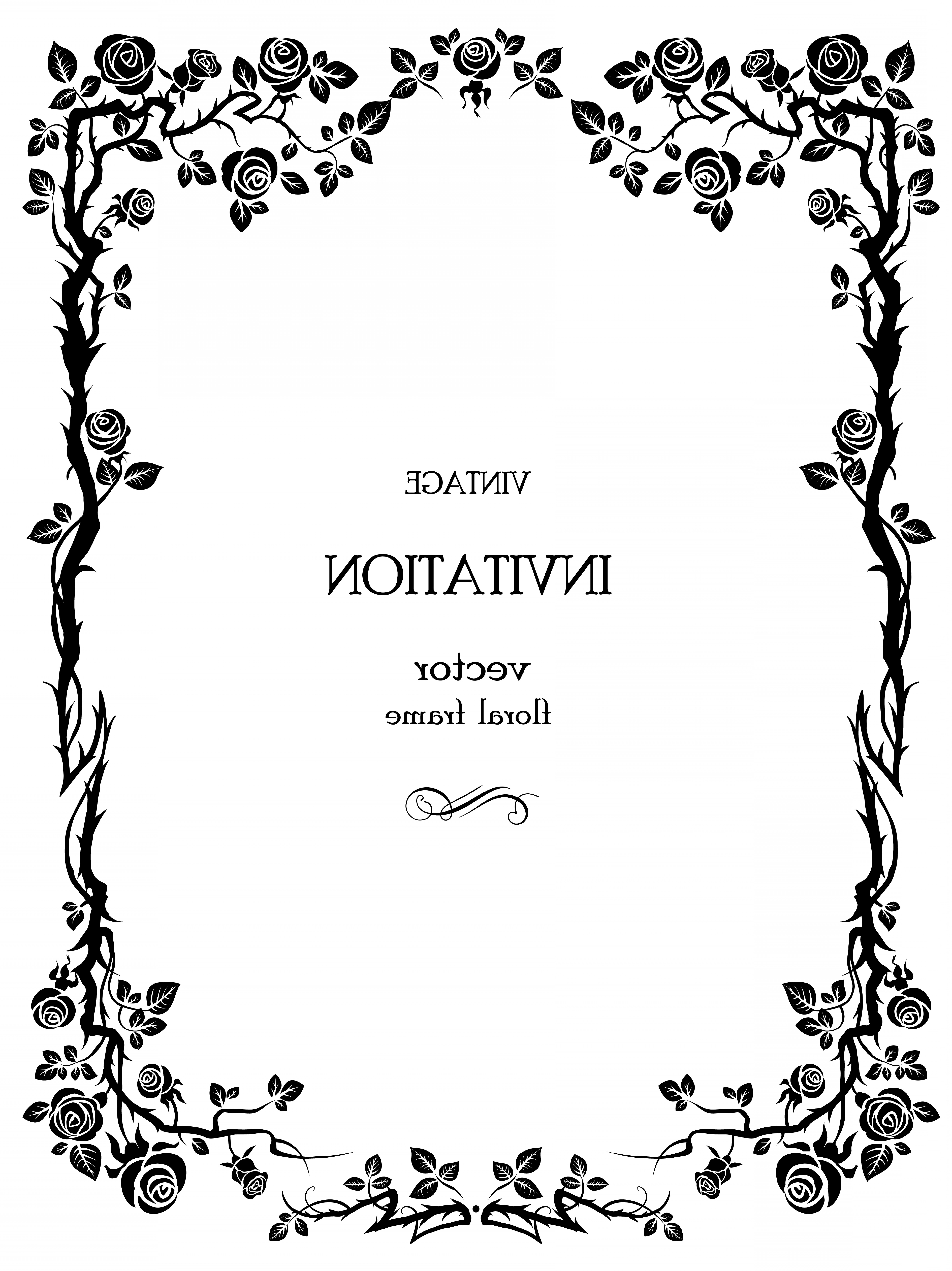 5892x7862 Flowers Silhouette Lace Vector Rongholland