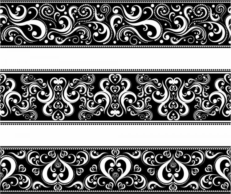 750x632 Seamless Lace Vector Patterns Free Vector 4vector