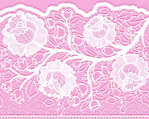 500x399 Pink Background With White Lace Vector Free Vector In Adobe