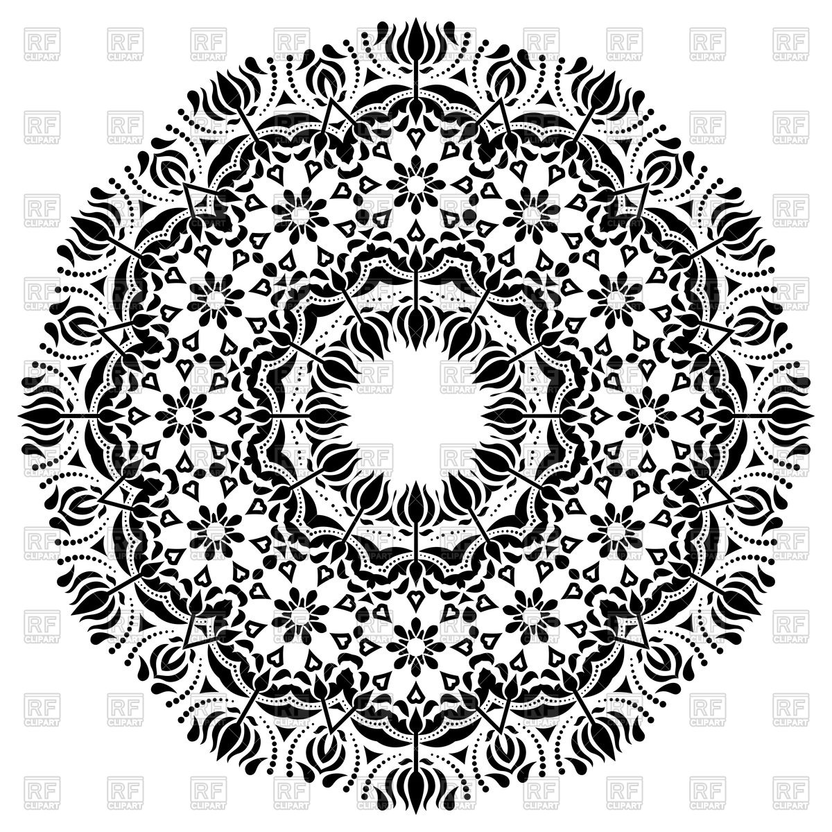 1200x1200 Damask Floral Lace Vector Image Vector Artwork Of Backgrounds