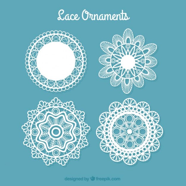 626x626 Decorative Lace Doilies Vector Free Download