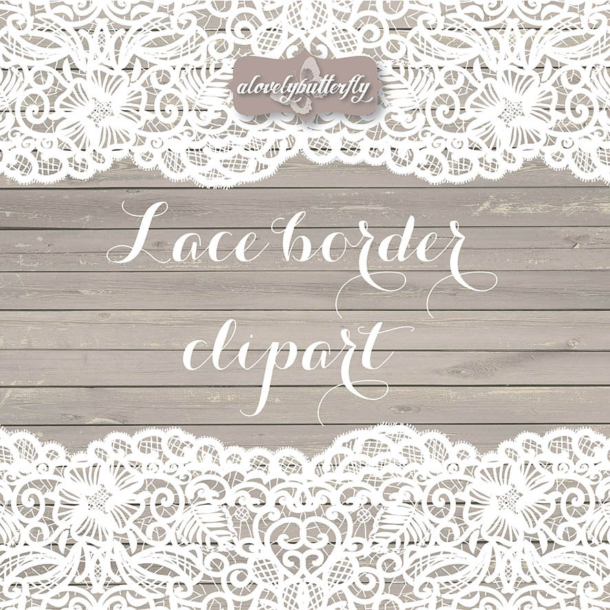 886x886 Calligraphy Clipart Lace Clipart
