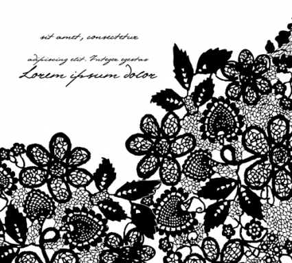 425x383 Black Lace Backgrounds Vector Vector Free Vector Download In .ai