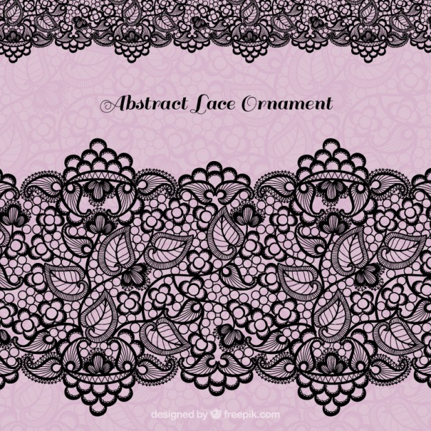 626x626 Black Lace Decoration Vector Free Download