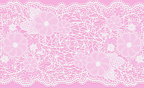 500x306 Pink Background With White Lace Vector Free Vector In Adobe