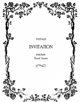 327x413 Flowers Silhouette Lace Vector 02 Ai,eps Format Free Vector