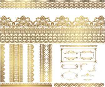 336x280 Gold Lace Vector Vector Graphics Blog