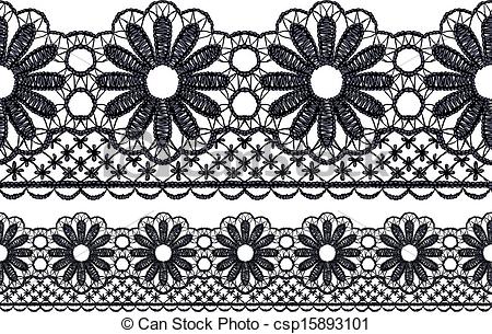 450x305 Lace Vector Clipart
