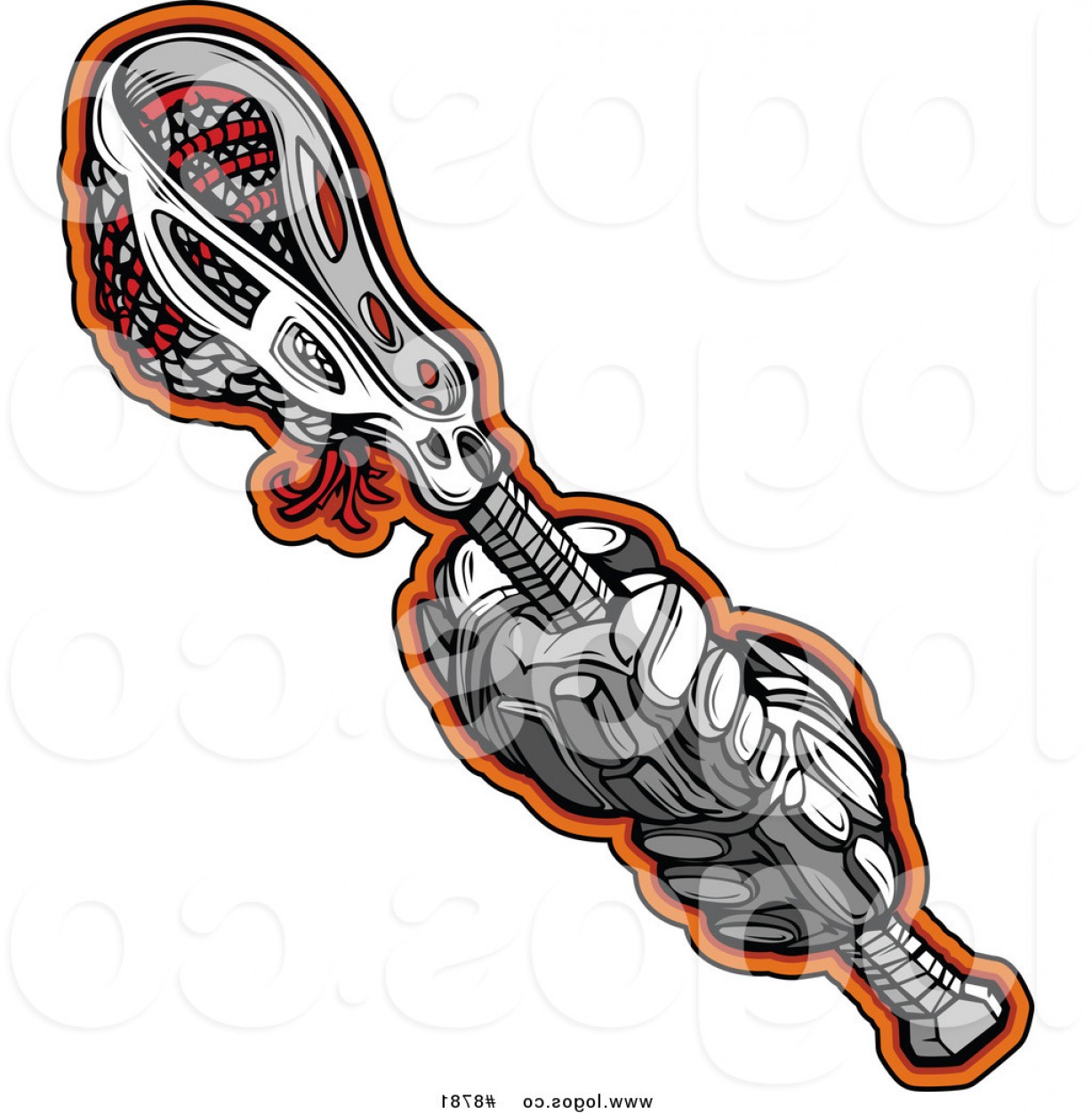 1228x1252 Royalty Free Clip Art Vector Logo Of Lacrosse Gloves Holding A