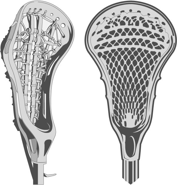 600x625 Lacrosse Vector Illustration Pack Sticks, Heads And Helmet