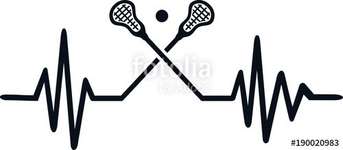 500x219 Lacrosse Heartbeat Line Stock Image And Royalty Free Vector Files