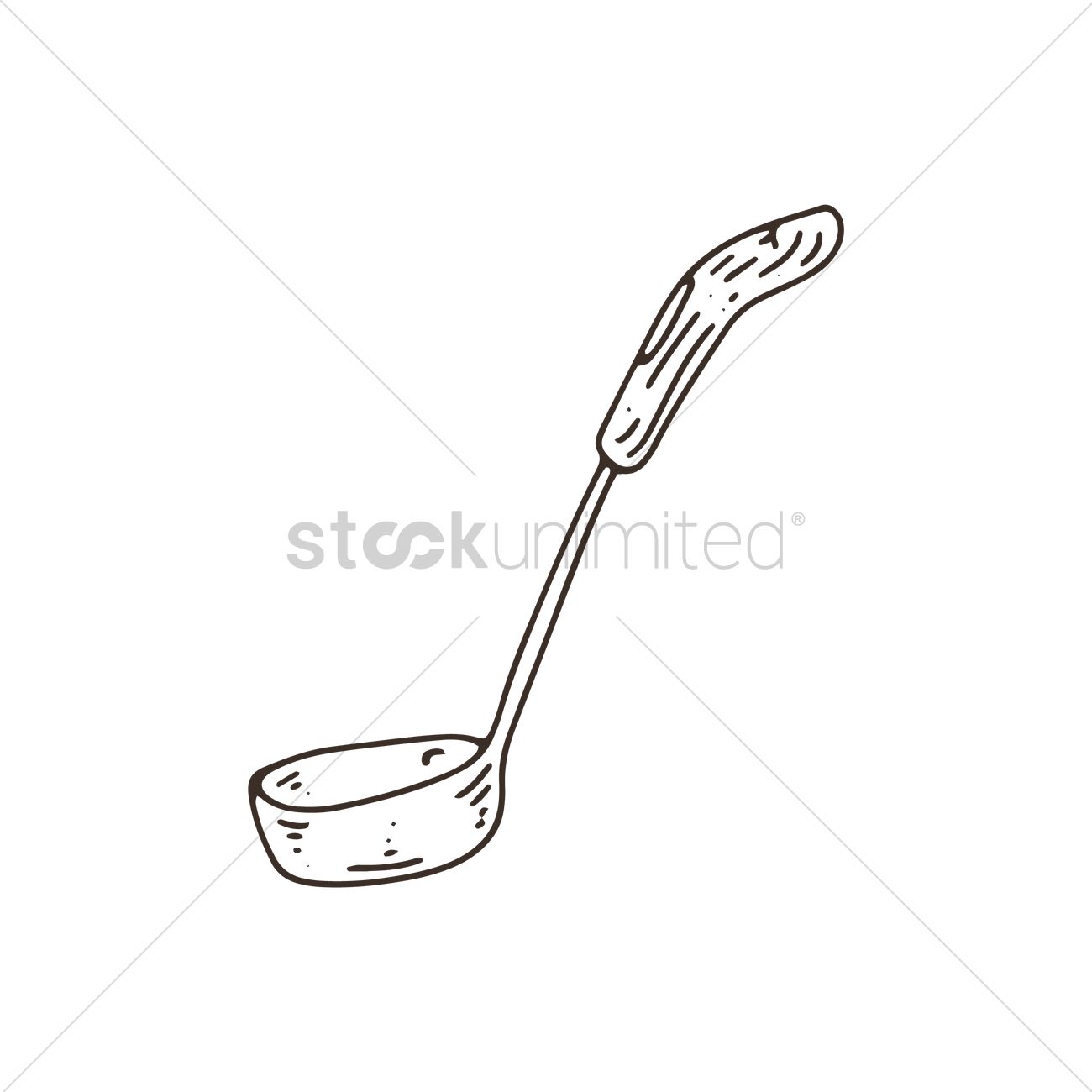 1300x1300 Ladle Vector Image