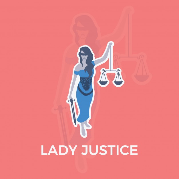 626x626 Lady Justice Character Vector Free Download