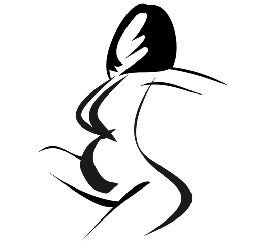 500x494 Pregnant Lady Vector Silhouette Public Domain Vectors