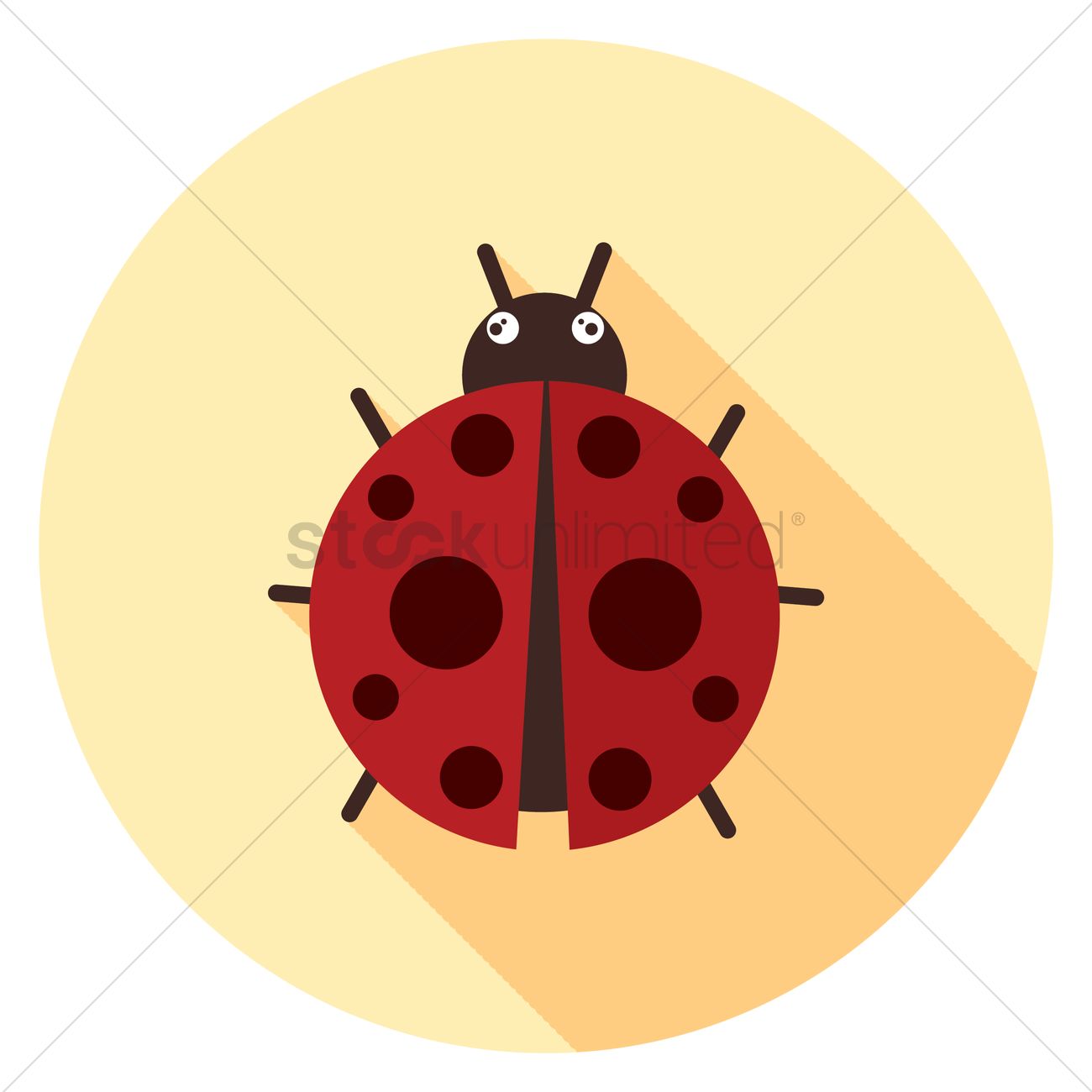 1300x1300 Ladybug Vector Image