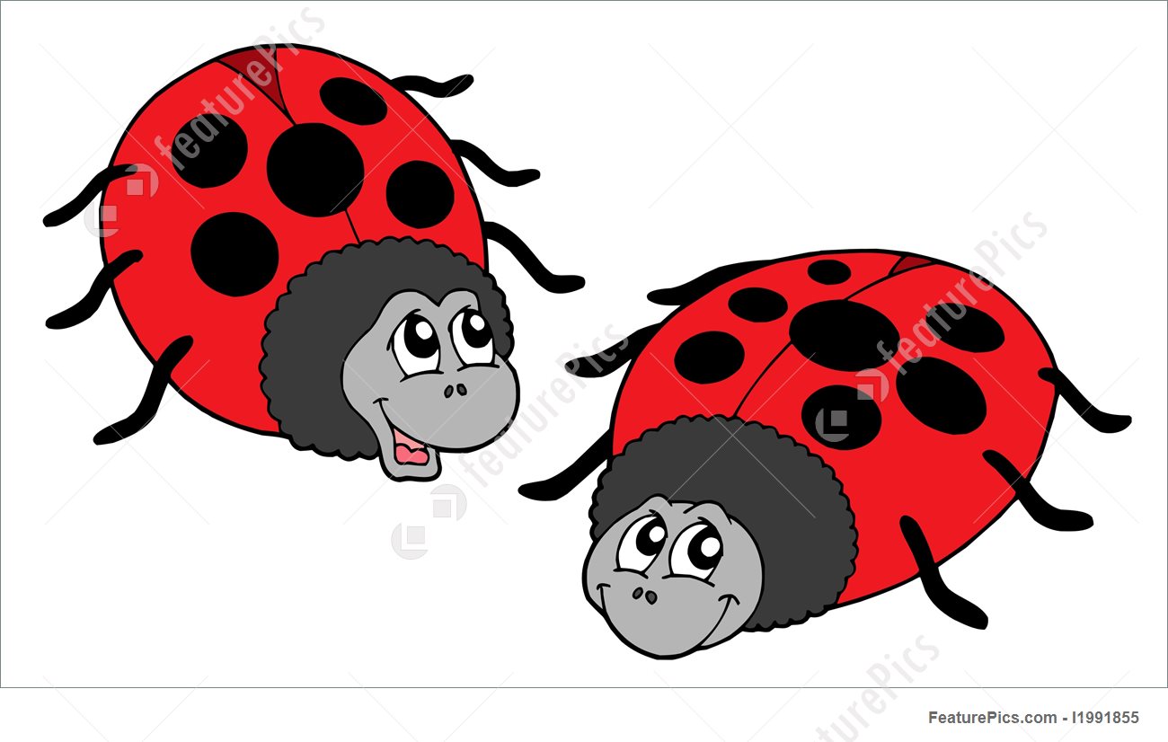 1300x826 Cute Ladybugs Vector