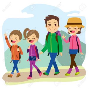 300x300 44431977 Happy Family Climbing Mountain On A Trip Vacation Day